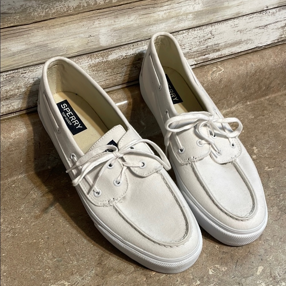 Sperry Size 13 Top -Sliders. White Sneakers Classic Comfort